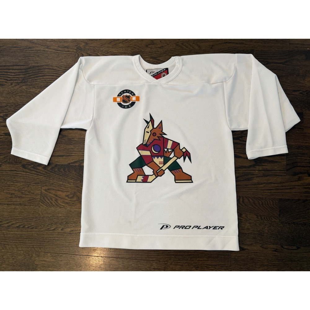 Vintage Pro Player 1999-2000 Phoenix Coyotes Team Issued Practice Jersey White